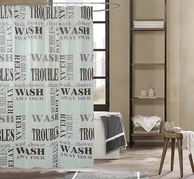 White Relax Shower Curtain - 13-SHC-RELX-WHT