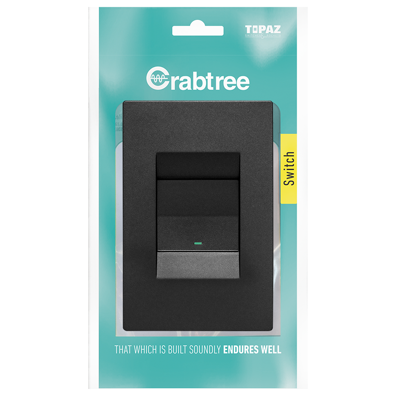 Crabtree 1 Lever 2 Way Complete with Coverplate