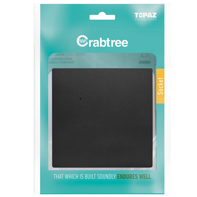 Crabtree Blank Cover 4x4 Complete | 15200/249P