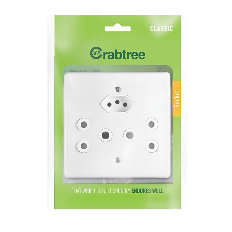 Classic Cyclopes Combo Socket with Coverplate 4x4 | 18019/101