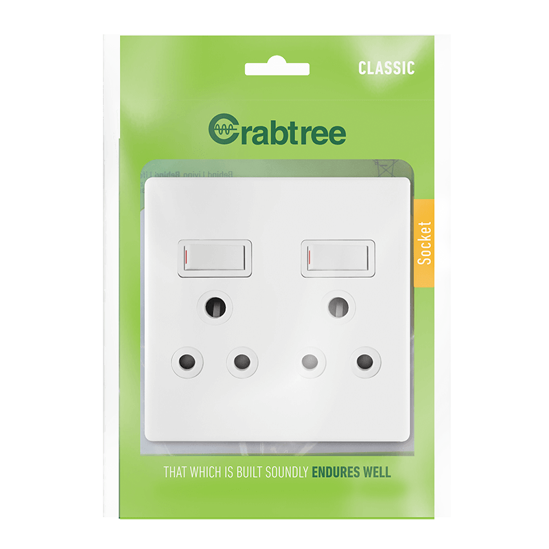 Classic Double Socket 4x4 with Coverplate | 18063/101