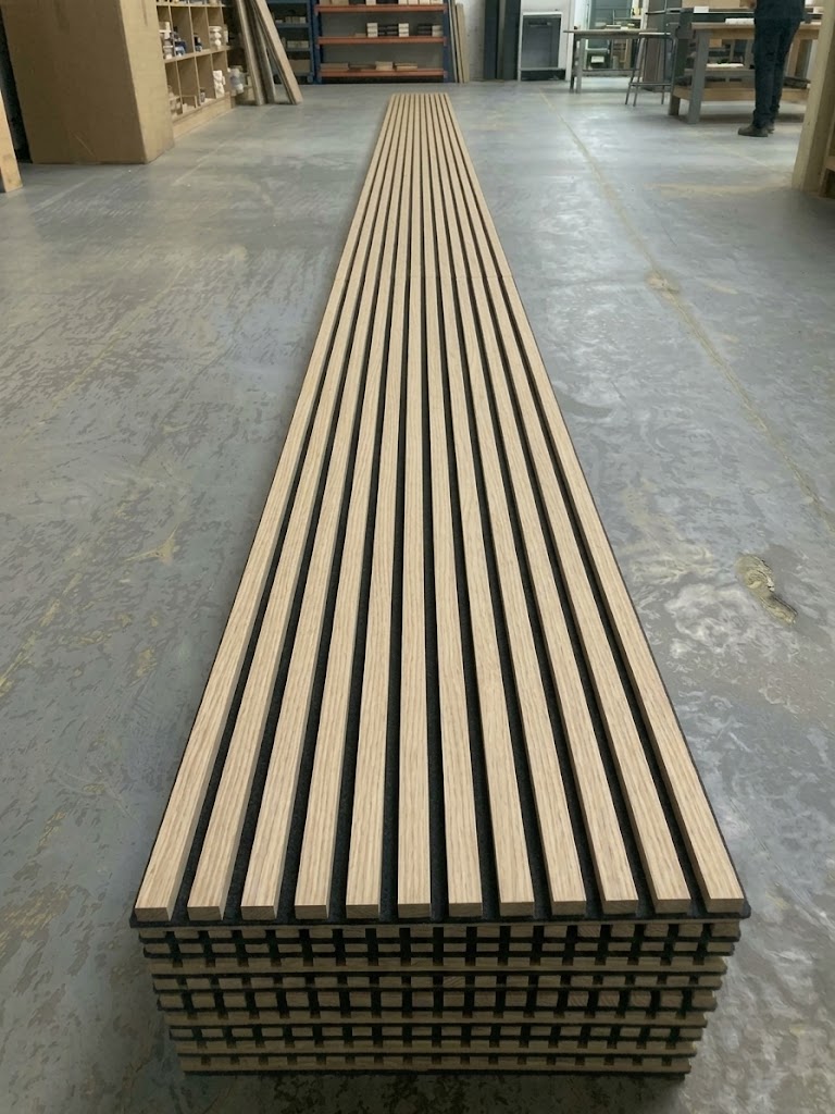 Oak Acoustic Slatted Wood Wall Panel (2700mm x 600mm x 4 Panels per Box) – 45-ACP-HVOK-028