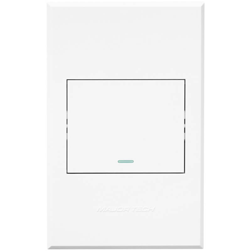 VETi 3 One Lever One-Way Switch | 100mm x 50mm | Modern Flat-Design | White