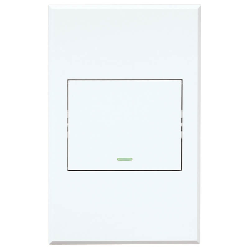 VETi 3 One-Lever Two-Way Switch | 100mm x 50mm | Modern Flat-Design | White | SDA Compliant