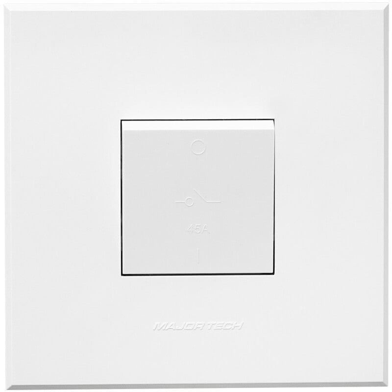 VETi 3 45A Triple Pole Isolator | 100mm x 100mm | Modern Flat-Design | White