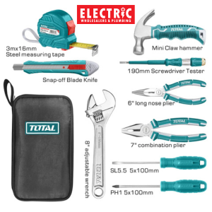 Total Cordless 4V Screwdriver + Tool Box Combo Deal RCP-4VSD+TB