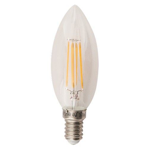 Bright Star BULB LED 130 C35 E14 CANDLE 4W FILAMENT 2700K