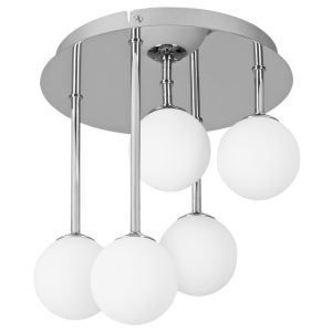 Bright Star CF015/5 CHROME POLISHED CHR WHITE GLASS 5X35W G