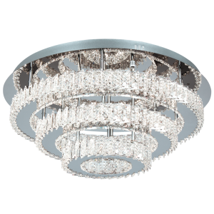 Bright Star CF056 LED 56W 4000K STAINLESS STEEL K9 CRYSTALS