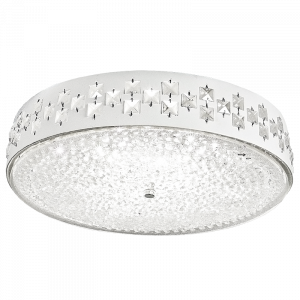 Bright Star CF118/24 WATT LED LED CEILING FITTING GLASS+CRYSTALS 48X0.5W LED
