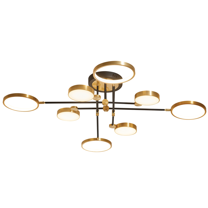 Bright Star CF472/8 LED BRONZE+BLK 8 LIGHT 40W LED CCT 1250X260MM