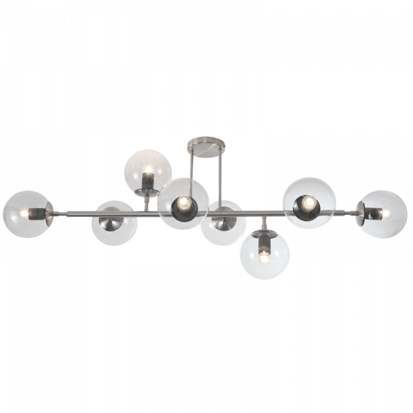 Bright Star CF561/4 SATIN SAT/CHR CEILING FITTING CLEAR GLS 4 X 40 ES