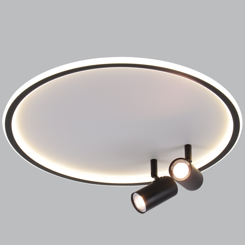 Bright Star CF606/2 BLACK METAL & PLASTIC WITH SPOTLIGHT 2X50W GU10 500MM