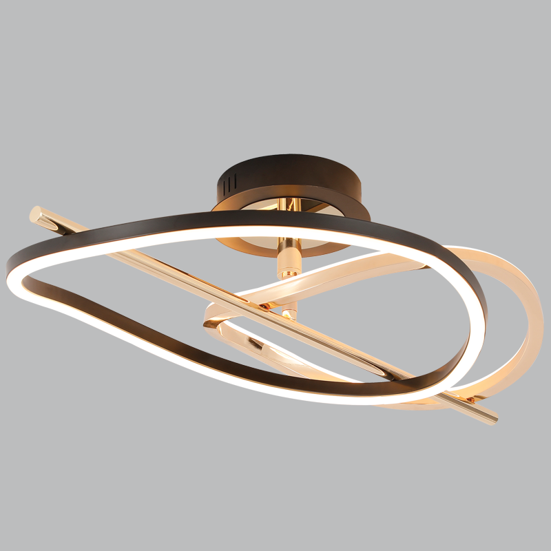 Bright Star CF610 CCT 36W LED CCT METAL & PVC FRENCH GOLD & BLACK