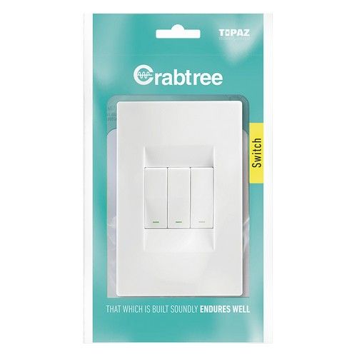 Crabtree 601P 3 Lever 2-Way - White - 15133/601P