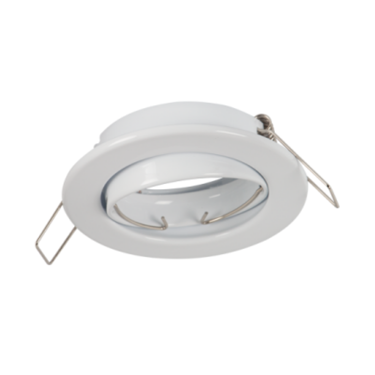 Bright Star DL067 WHITE TILT NO LAMPHOLDER 65mm CUT OUT