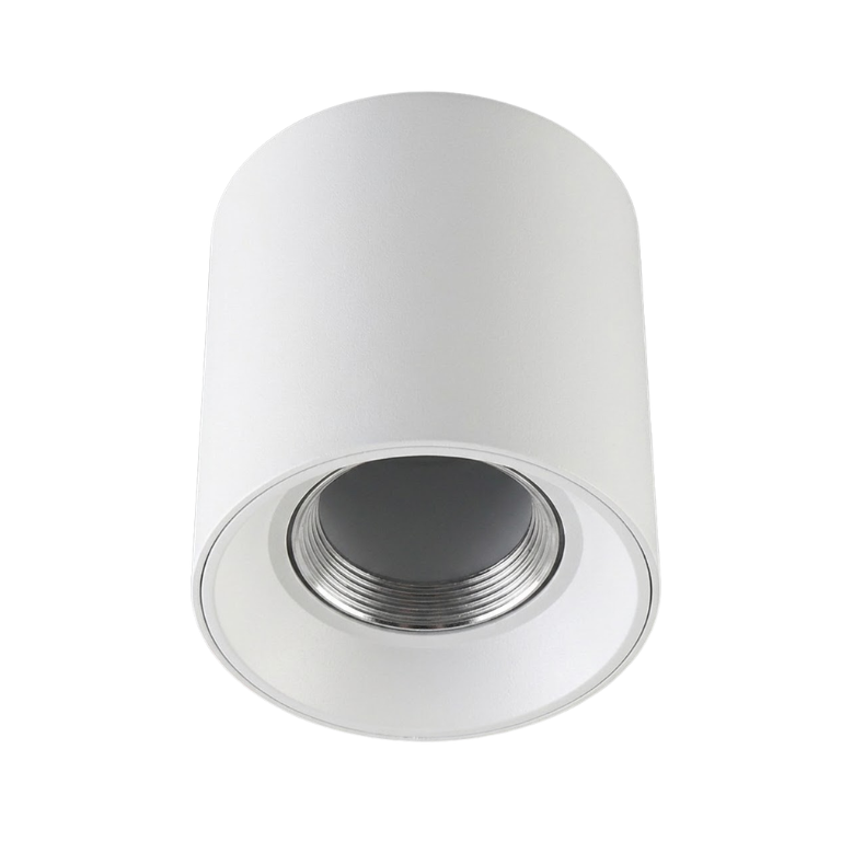 Bright Star DL118 WHITE SURFACE MOUNT POLY ANTIGLARE GU10/7W W/O LAMPHOLD