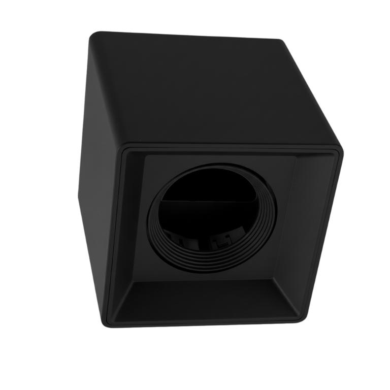 Bright Star DL121 BLACK SURFACE MOUNT POLY FLUTED CENTRE RING GU10/7W