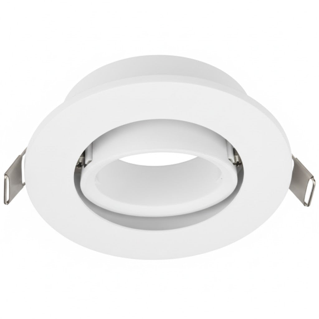 Bright Star DL122 WHITE ROUND RECESSED POLY TILT GU10 7W 75MM CUT OUT