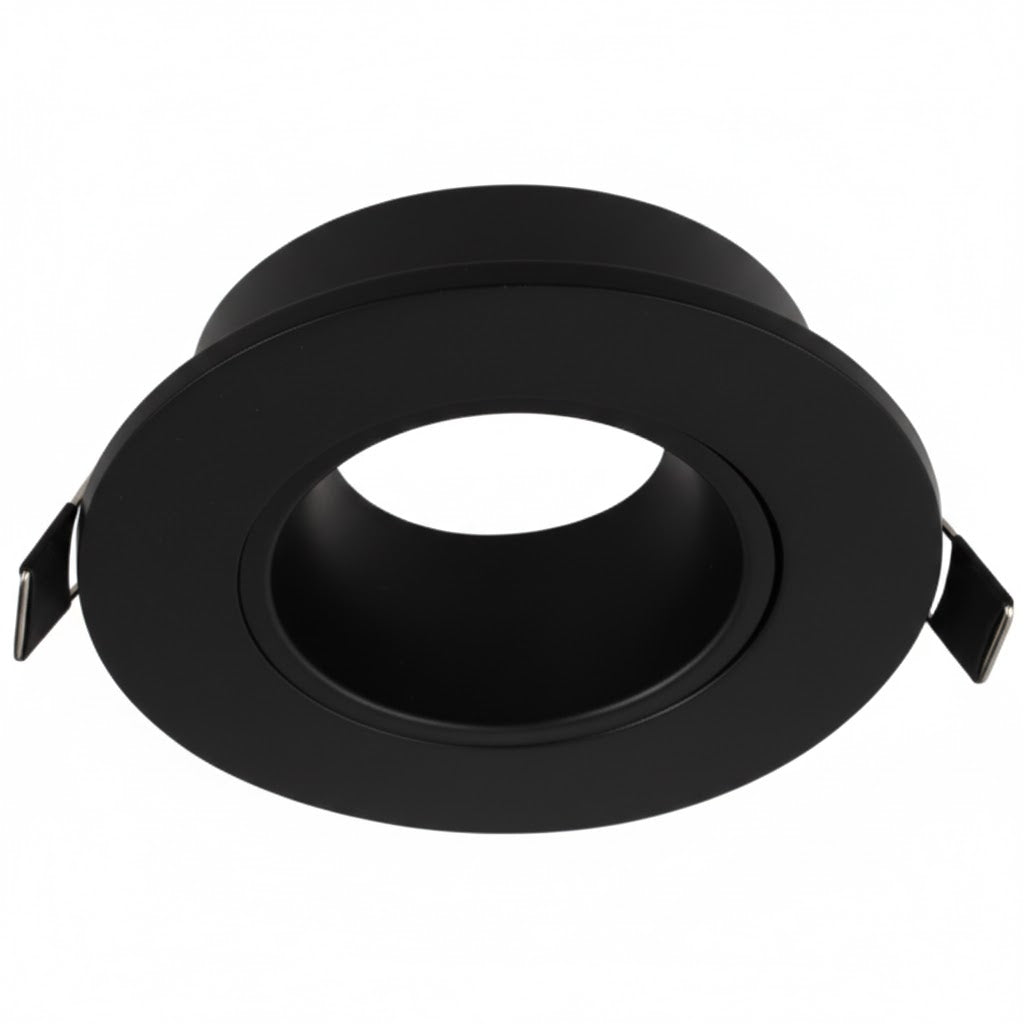 Bright Star DL123 BLACK ANTI-GLARE ROUND RECESSED TILT GU10 CUT OUT 75MM