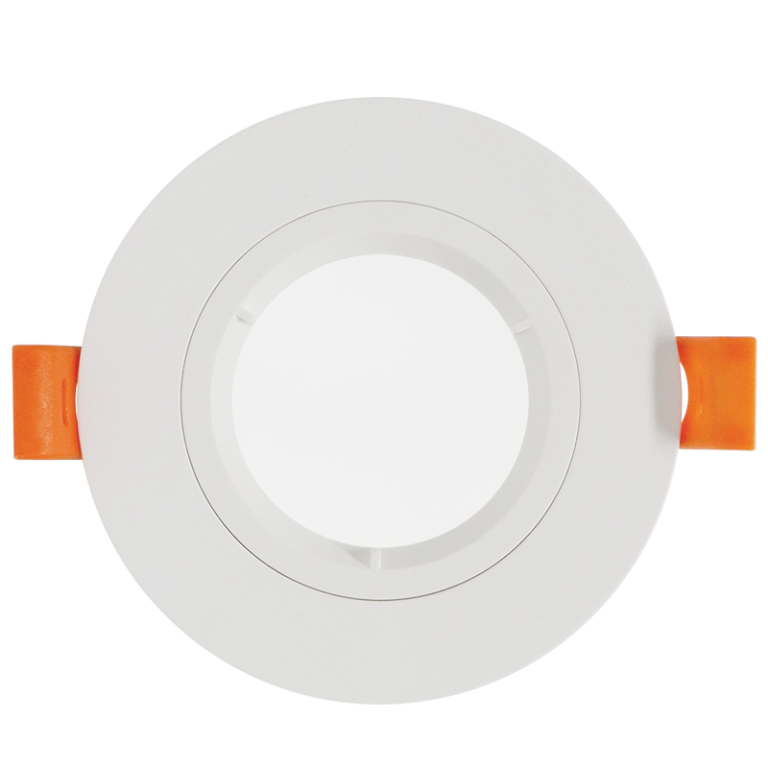Bright Star DL128 WHITE IP65 WITH LENS POLYCARB GU10 CUT OUT 70MM