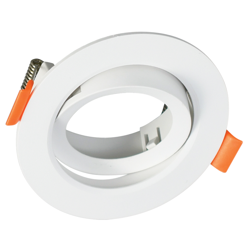 Bright Star DL630 WHITE WH ROUND RECESSED POLY TILT GU10 7W 75MM C/O IP20