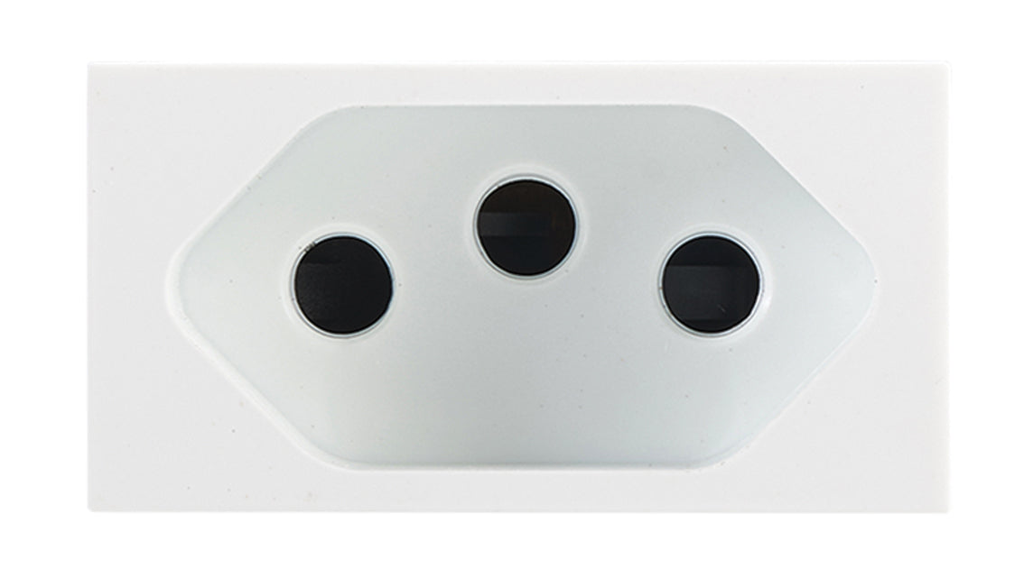 Bright Star ECP117 WHITE MODULAR WHITE 16A EURO SOCKET MODULE
