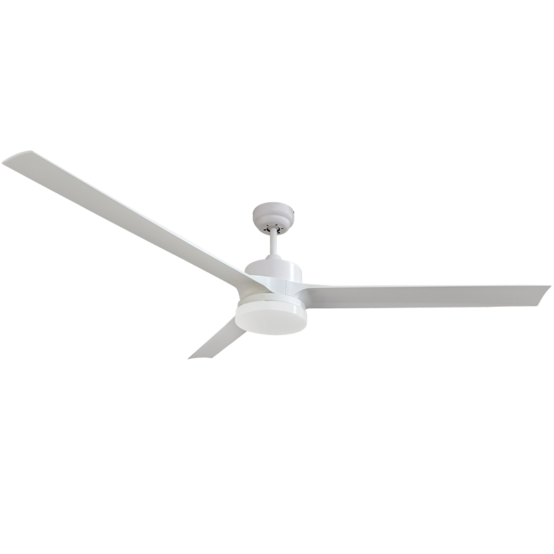 Bright Star FCF086 WHITE 18W LED 4000K 29W COPPER COIL DC 3 BLADE REMOTE
