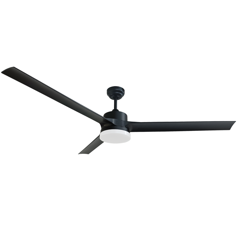 Bright Star FCF087 BLACK 18W LED 4000K 29W COPPER COIL DC 3 BLADE REMOTE