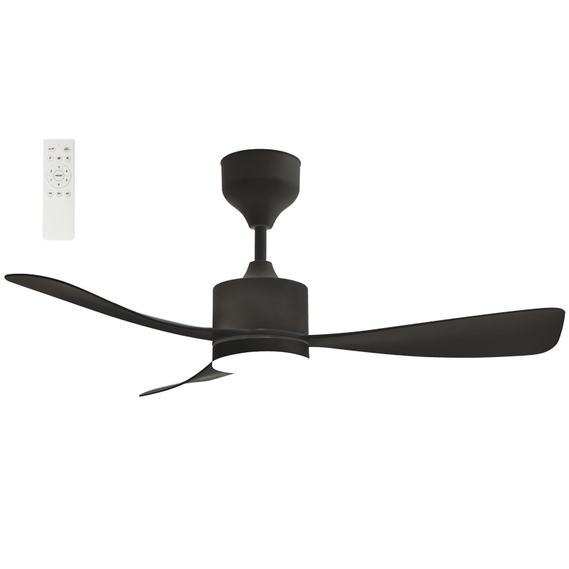 Bright Star FCF108 BLACK 18W LED CCT 30W DC MOTOR 3 BLADES REMOTE