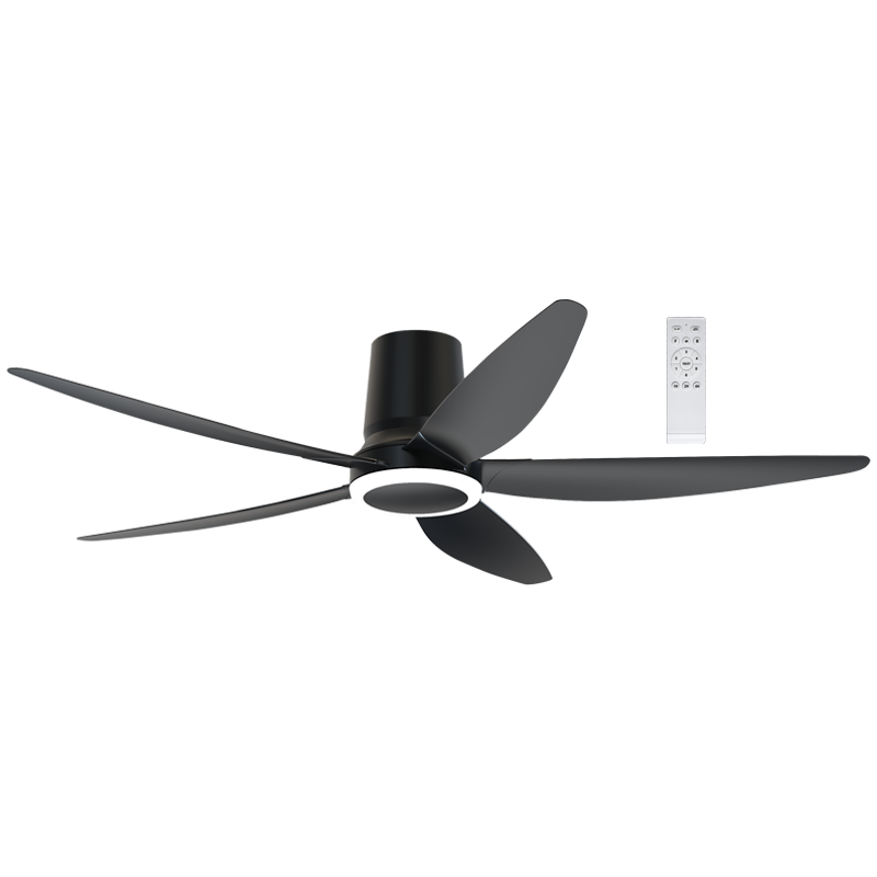 Bright Star FCF119 BLACK 18W LED CCT 35W DC MOTOR 5 BLADES REMOTE 48"