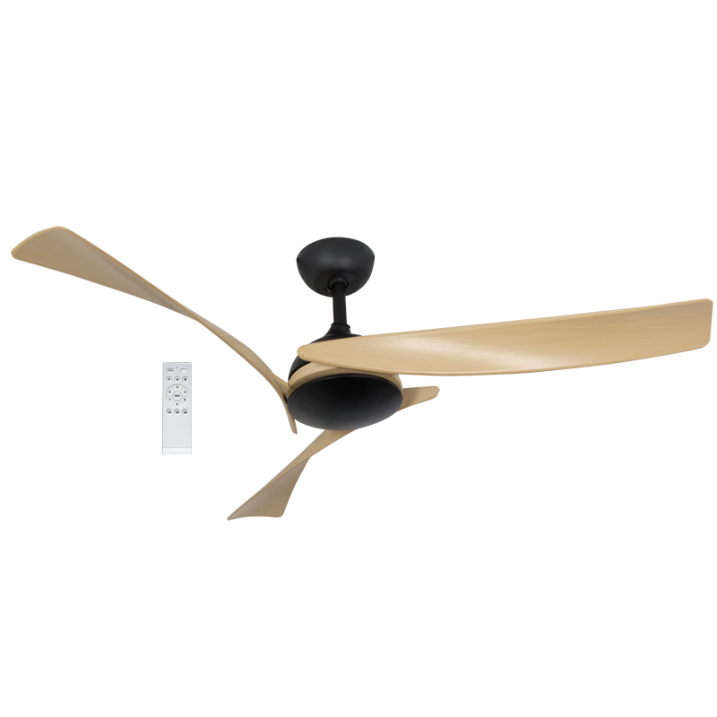 Bright Star FCF121 WOOD FINISH NO LIGHT 35W DC MOTOR 3 BLADES REMOTE 52"