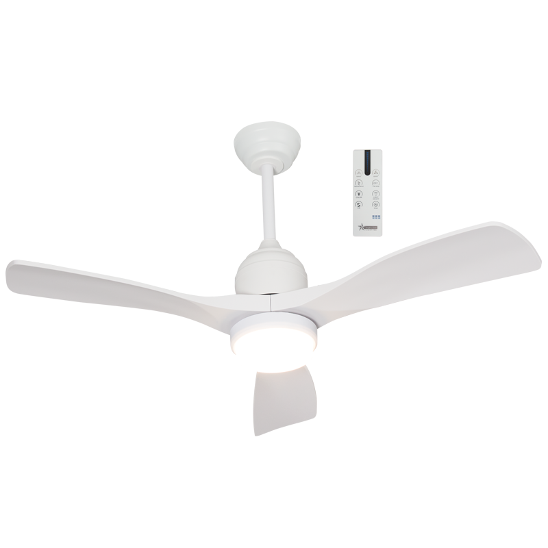 Bright Star FCF126 OUTDOOR WH IP65 FAN 15W LED CCT 20W DC MOTOR 3 BLADES 42"