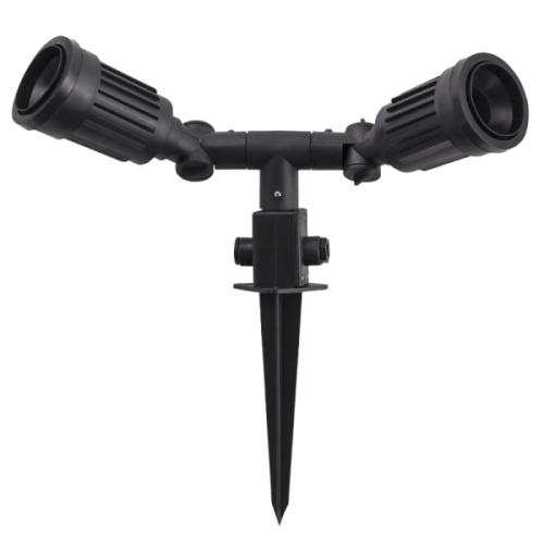 Bright Star GS002 BLACK DOUBLE PVS GARDEN SPIKE LIP SEAL IP54 2XPAR38
