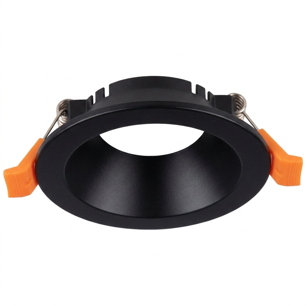 Bright Star DL063 BLACK ROUND CUT OUT 70mm STRAIGHT POLYCARBONATE