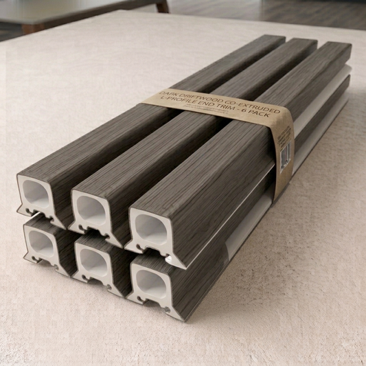Bodie Dark Grey Cedar WPC Wall Panel Starter Trim (2700mm x 6 Pieces) – 45-WPA-CEDR-SRT