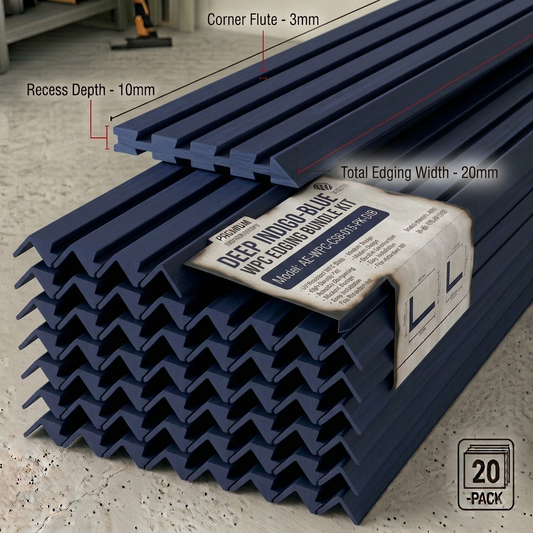 Bodie Charcoal WPC Wall Panel Edging Trim (2400mm x 20 Pieces) – 45-WPA-CHCL-025