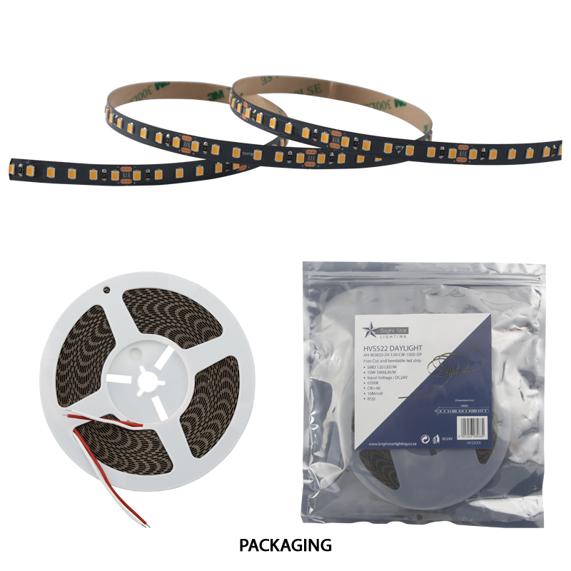 Bright Star HVS522 DAYLIGHT 24V SMD 6500K STRIP FREE-CUT IP20 10W/M P/M
