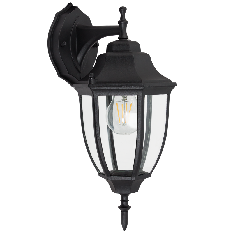 Bright Star L223 BLACK 6 PANEL BELLY DOWN IP43 1X60W ES