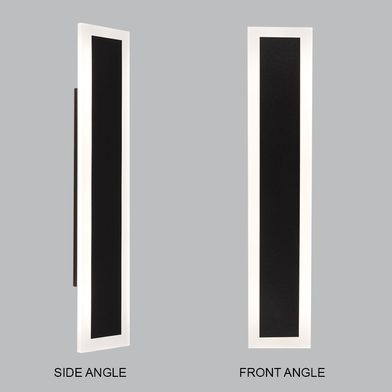 Bright Star L548 BLACK 25W LED WALL BRACKET IP54 IRON & PMMA 3000K