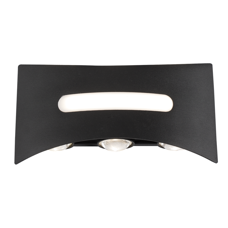 Bright Star L563 BLACK UP&DOWN DIE CAST ALU IP54 9W LED 3000K 720 LUMEN