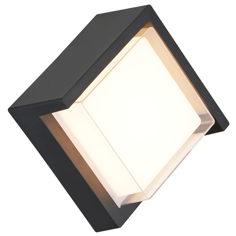 Bright Star L591 BLACK 10W LED 3000K IP65 PLASTIC BASE PC OPAL INNER
