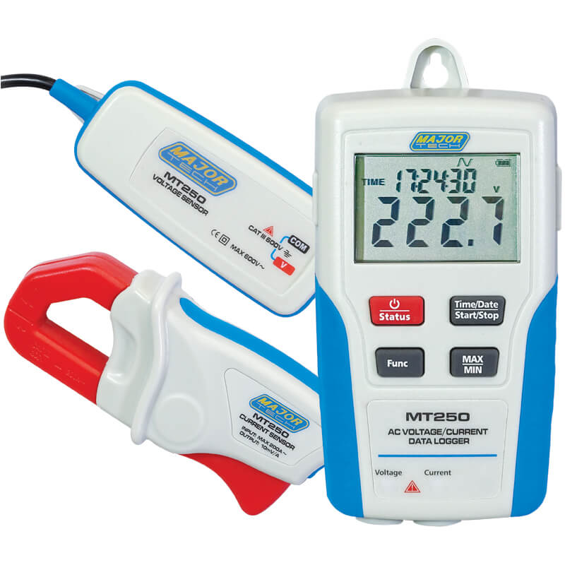 Major Tech AC Voltage & Current Data Logger – MT250