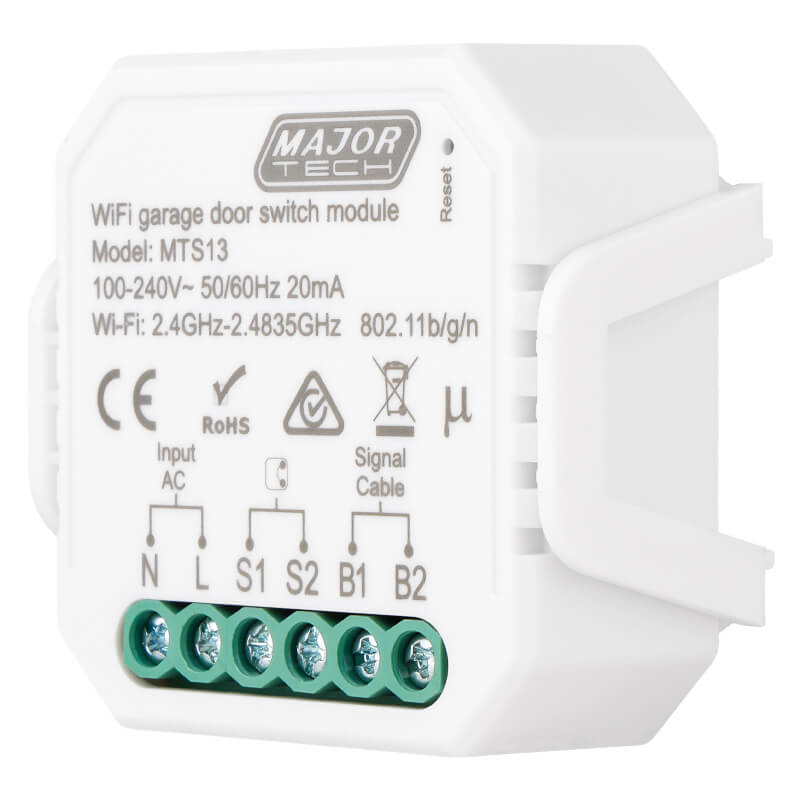Major Tech Smart Garage Door & Gate Opener Module | Wi-Fi & Bluetooth Connectivity
