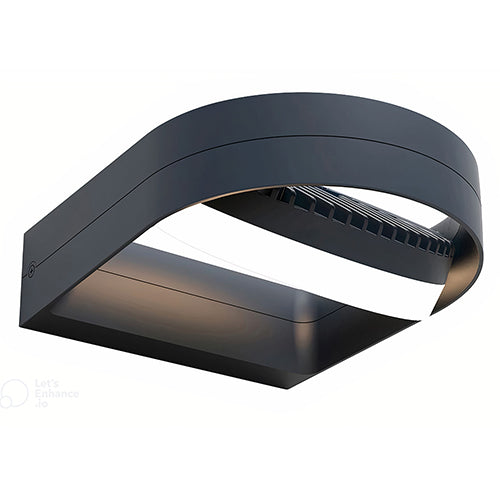 Eurolux Fele 13.5W Adjustable Integrated LED Outdoor Wall Light (Matt Black, 3000K, IP54) – O658