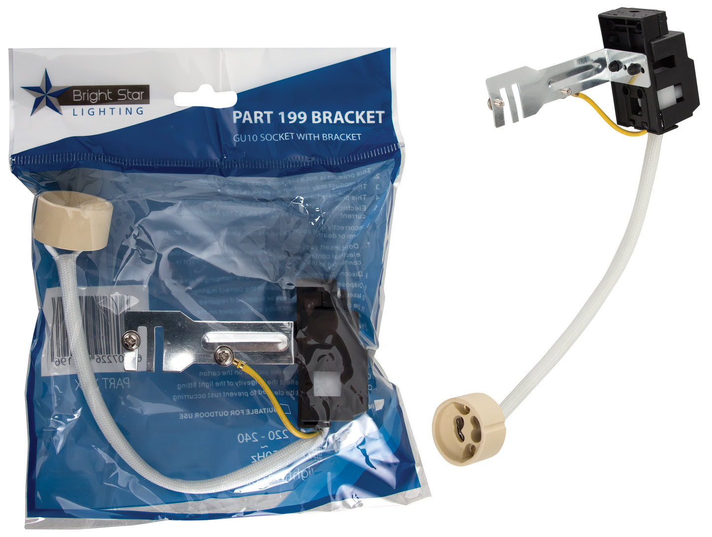 Bright Star PART199 DL GU10 BRACKET INCL. 20CM WIRE CE APPROVED