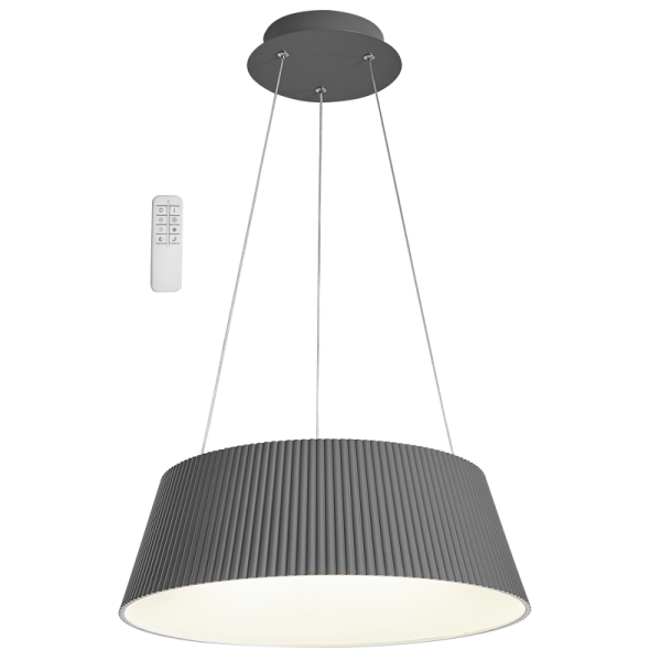 Bright Star PEN025 GREY ROUND METAL+ACRYLIC +REMOTE 45W LED 3000K – 6000K