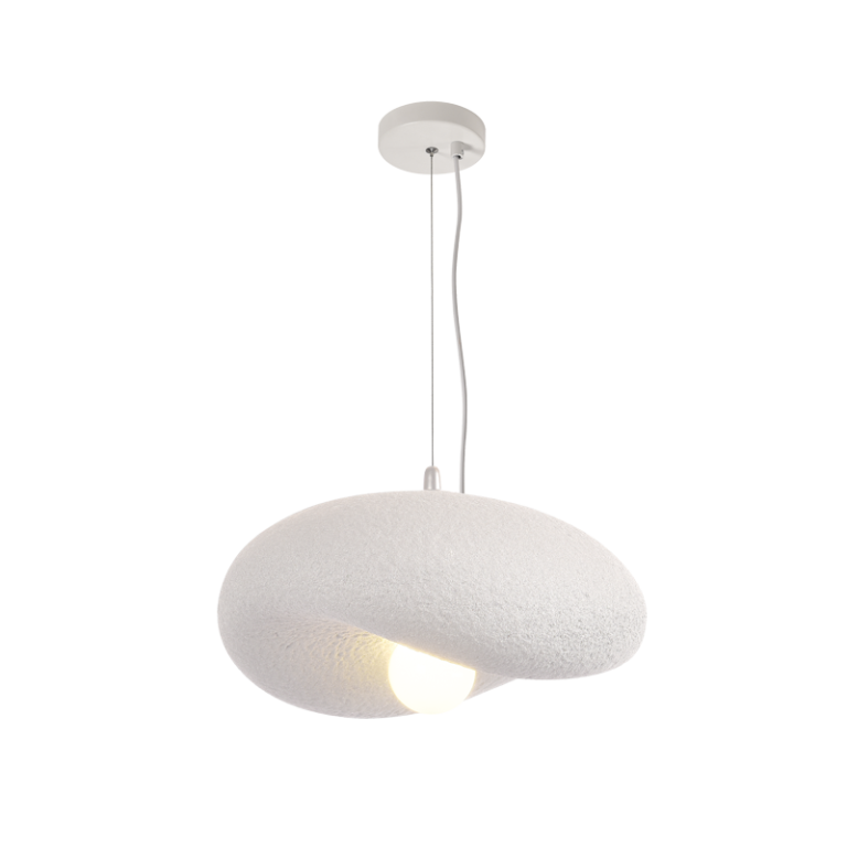 Bright Star PEN033 WHITE WHITE FOAMED PENDANT 1 x 60W ES 300MM