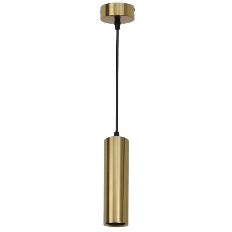 Bright Star PEN046/1 SAT BRASS METAL+ALU PENDANT 1X50W GU10-SAT BRASS
