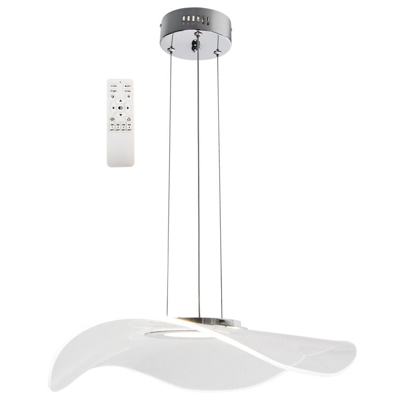 Bright Star PEN094/1 CHROME POLISHED CHR+ACRYLIC +REMOTE CCT 14W LED PENDANT